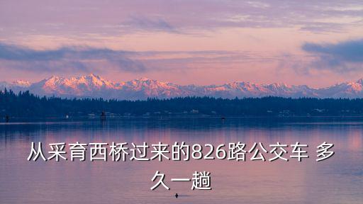 從采育西橋過來(lái)的826路公交車 多久一趟