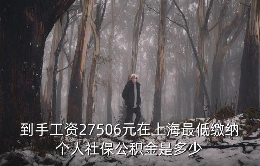 到手工資27506元在上海最低繳納個人社保公積金是多少
