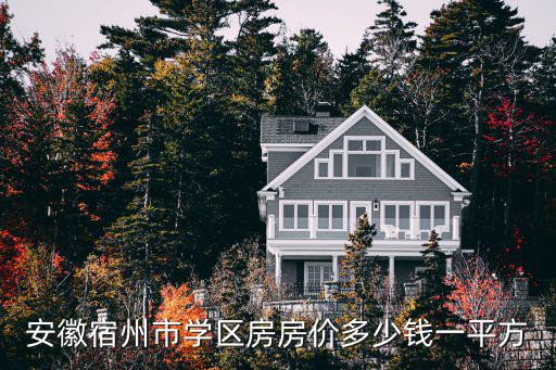 安徽宿州市學(xué)區(qū)房房價(jià)多少錢一平方