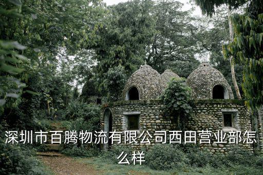 深圳市百騰物流有限公司西田營業部怎么樣