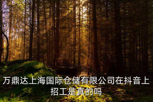 萬鼎達上海國際倉儲有限公司在抖音上招工是真的嗎