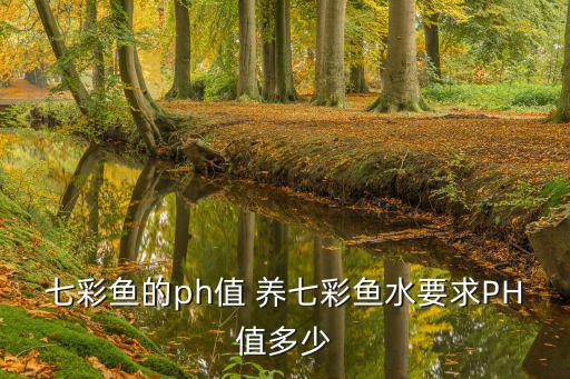 七彩魚的ph值 養七彩魚水要求PH值多少