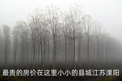 最貴的房價在這里小小的縣城江蘇溧陽