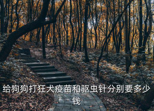 給狗的疫苗多少錢一針，給小狗打狂犬疫苗大概多少錢