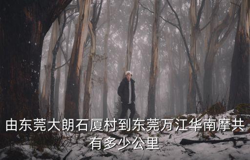 由東莞大朗石廈村到東莞萬江華南摩共有多少公里