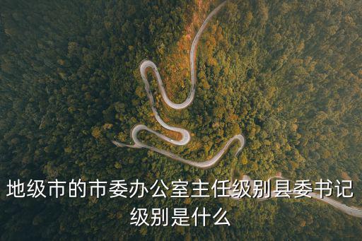 地級市的市委辦公室主任級別縣委書記級別是什么