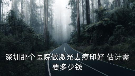深圳去痘印一般多少錢，深圳那個(gè)醫(yī)院做激光去痘印好 估計(jì)需要多少錢