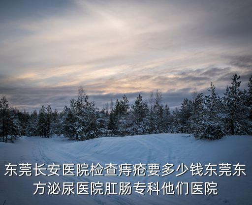 東莞長安醫(yī)院檢查痔瘡要多少錢東莞東方泌尿醫(yī)院肛腸專科他們醫(yī)院