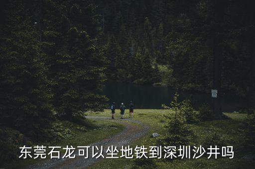 東莞石龍可以坐地鐵到深圳沙井嗎
