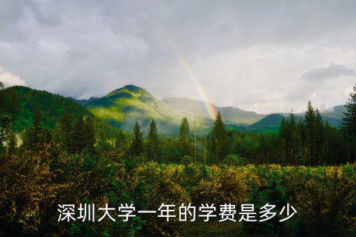 深圳高校學費一年多少錢，深圳市每年給深圳大學多少錢