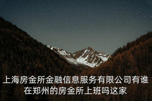 周艷 上海市對外服務有限公司，上海房金所金融信息服務有限公司有誰在鄭州的房金所上班嗎這家