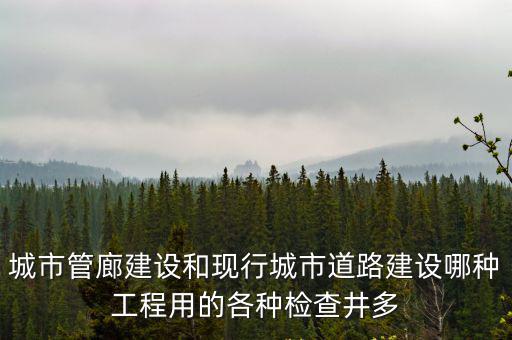 城市管廊建設(shè)和現(xiàn)行城市道路建設(shè)哪種工程用的各種檢查井多