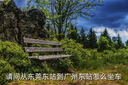 請問從東莞東站到廣州東站怎么坐車