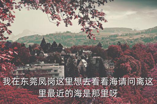 東莞鳳崗離哪個(gè)海邊近，鳳崗離哪個(gè)海邊比較近 怎么坐車啊