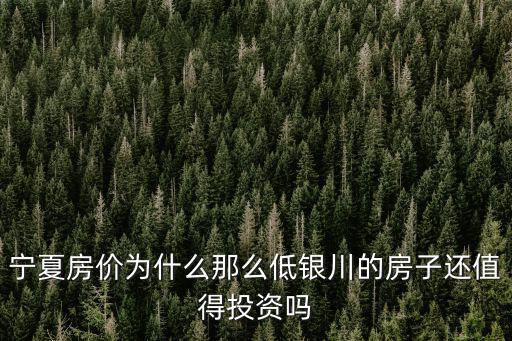 寧夏哪個區房價最低知乎，寧夏銀川市哪里新開盤的房子便宜