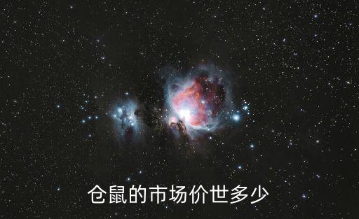倉鼠的市場價世多少