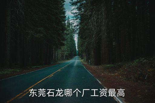 東莞哪里廠多工資高，東莞石龍哪個廠工資最高