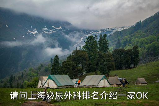 請問上海泌尿外科排名介紹一家OK