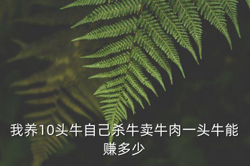 我養10頭牛自己殺牛賣牛肉一頭牛能賺多少