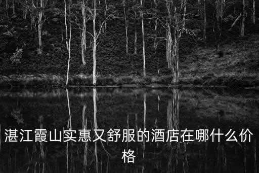 湛江霞山實惠又舒服的酒店在哪什么價格