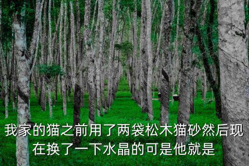我家的貓之前用了兩袋松木貓砂然后現(xiàn)在換了一下水晶的可是他就是
