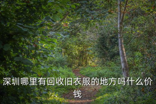 深圳哪里有回收舊衣服的地方嗎什么價錢