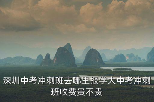 深圳中考沖刺班去哪里報學大中考沖刺班收費貴不貴