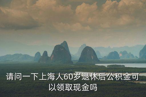 上海市退休公積金嗎，上海公積金能退嗎