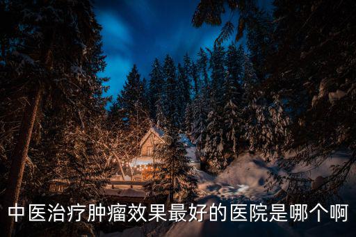 全國哪個中醫治腫瘤好，中醫治療腫瘤效果最好的醫院是哪個啊