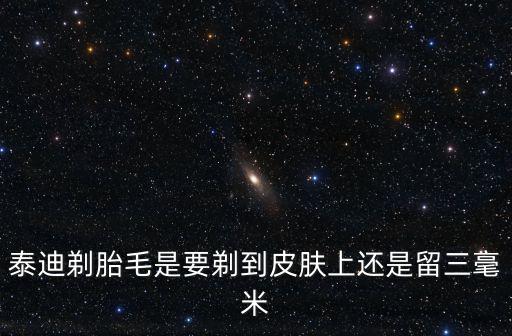 泰迪剃胎毛是要剃到皮膚上還是留三毫米