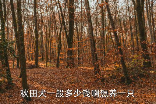 秋田犬一般多少錢啊想養一只