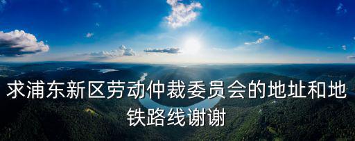浦東新區勞動仲裁，上海市浦東新區勞動仲裁委員會新地址在哪里
