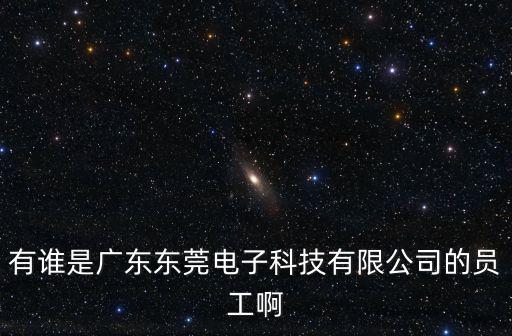 有誰是廣東東莞電子科技有限公司的員工啊