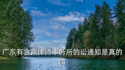廣東有金鼎律師事務所的訟通知是真的嗎