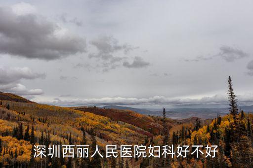 深圳西麗人民醫(yī)院婦科好不好