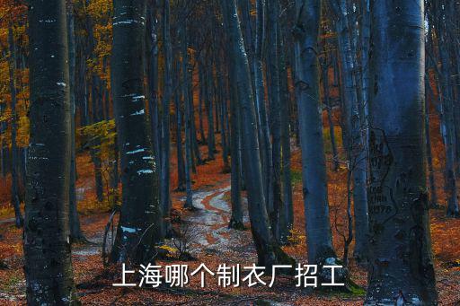 上海哪個制衣廠招工