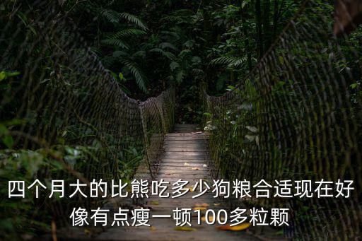 四個月大的比熊吃多少狗糧合適現在好像有點瘦一頓100多粒顆