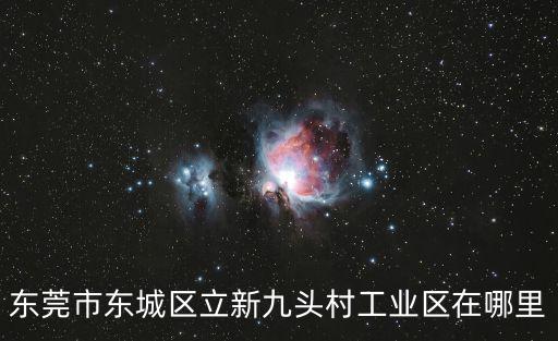 東莞市東城區立新九頭村工業區在哪里