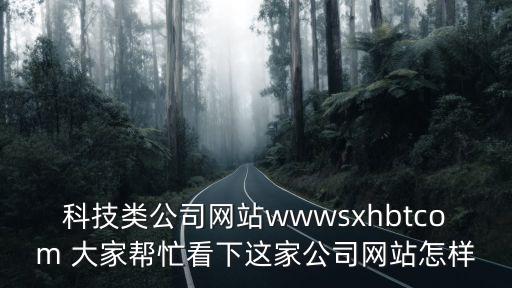 科技類公司網(wǎng)站wwwsxhbtcom 大家?guī)兔聪逻@家公司網(wǎng)站怎樣