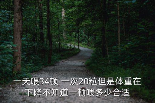 一天喂34頓 一次20粒但是體重在下降不知道一頓喂多少合適