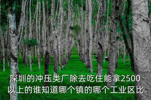深圳沖壓件加工廠，深圳的沖壓類廠除去吃住能拿2500以上的誰知道哪個鎮的哪個工業區比
