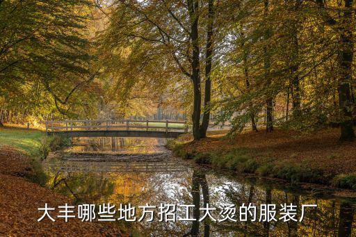 大豐哪些地方招工大燙的服裝廠