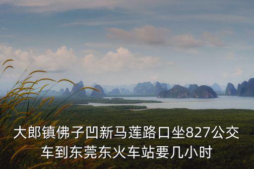 大郎鎮(zhèn)佛子凹新馬蓮路口坐827公交車到東莞東火車站要幾小時(shí)
