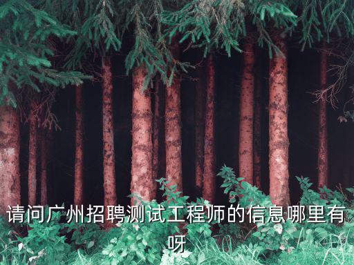 請問廣州招聘測試工程師的信息哪里有呀