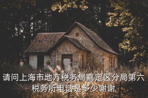 請問上海市地方稅務局嘉定區分局第六稅務所電話是多少謝謝