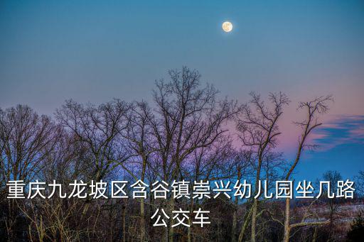 重慶九龍坡區含谷鎮崇興幼兒園坐幾路公交車