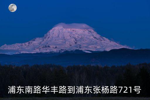 上海市浦東新區華豐路7號，浦東南路華豐路到浦東張楊路721號