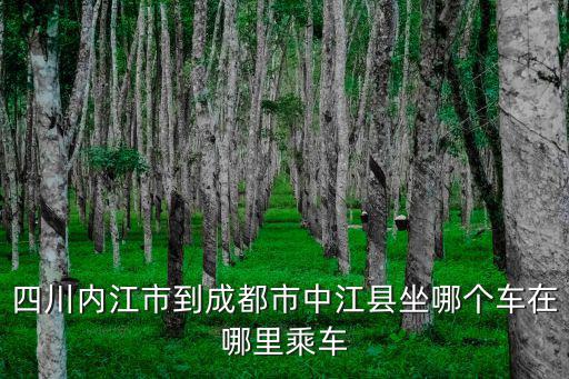 四川內江市到成都市中江縣坐哪個車在哪里乘車