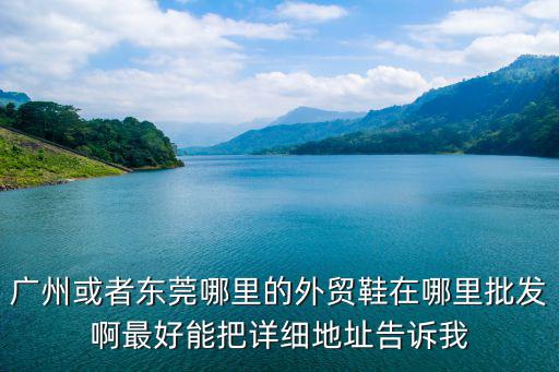 廣州或者東莞哪里的外貿(mào)鞋在哪里批發(fā)啊最好能把詳細(xì)地址告訴我