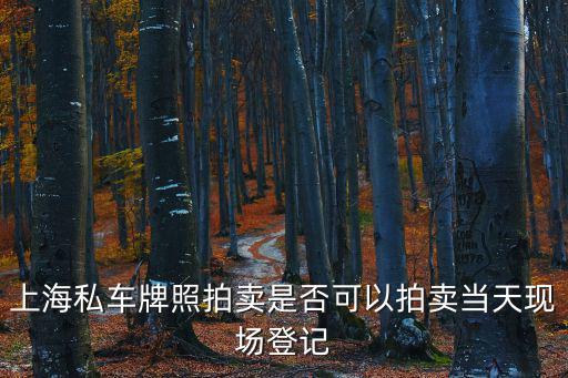 上海私車牌照拍賣是否可以拍賣當(dāng)天現(xiàn)場(chǎng)登記